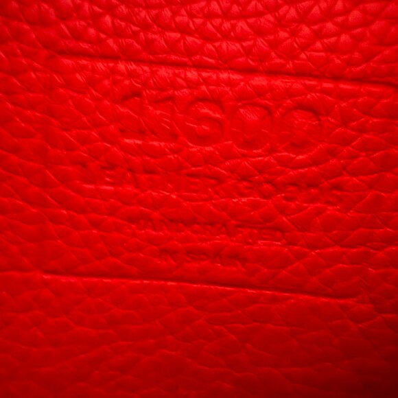Red Leather Cross Bag Handmade in Spain - Picture 2 of 6